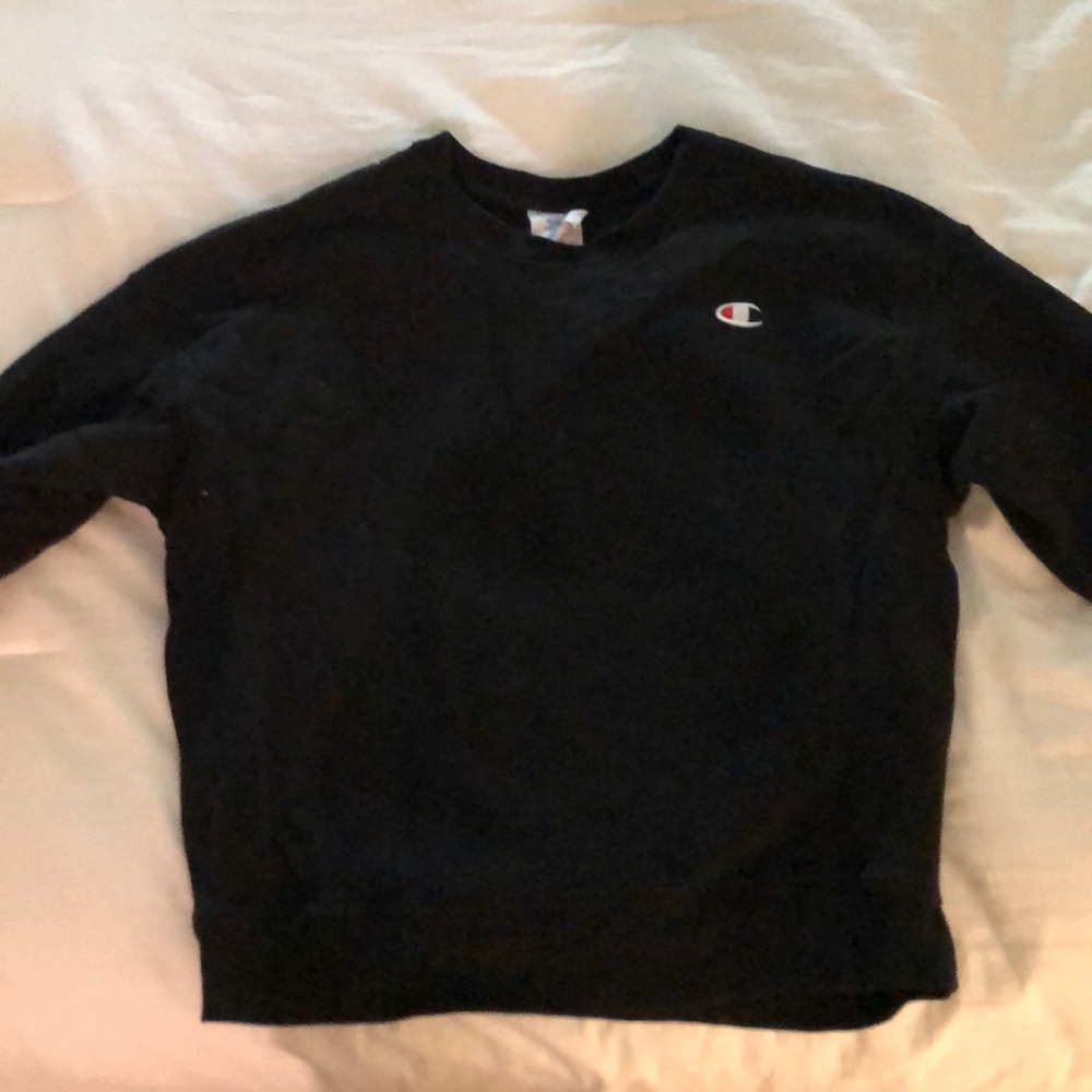 Black Champion Pullover Sweatshirt
